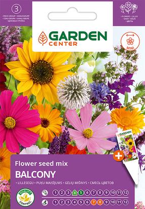 Sēklas Garden Center ziedu maisījums BALCONY, 1 g