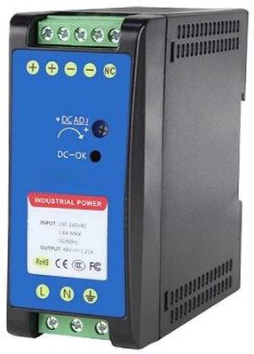 Toiteallikas HiSmart DR-60-48, 93 x 41 mm, must v.