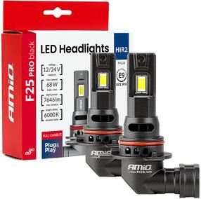 Auto spuldze AMiO F25 Pro Black 04724, led, melna krās., 24 V