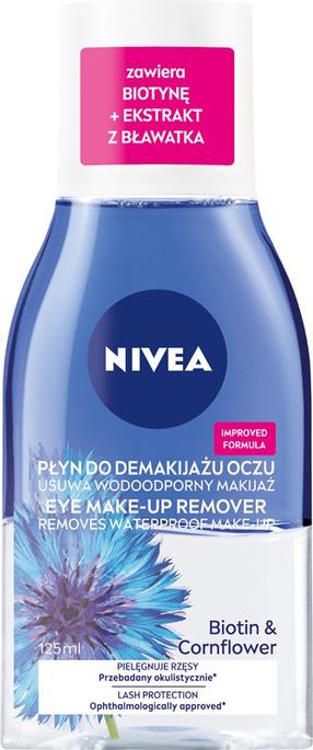 Acu kosmētikas noņēmējs Nivea Eye Makeup Remover, 125 ml