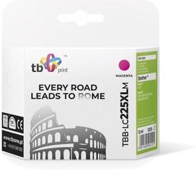 Spausdintuvo kasetė TB Print TBB-LC225XLM, purpurinė (magenta) sp., 13 ml