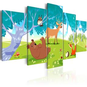 Репродукция Artgeist Friendly Animals N7299PWD, 100 см x 50 см