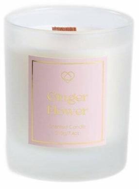 Свеча, ароматическая Homla Sparkling Noel Ginger Flower, 210 г, розовый цв.