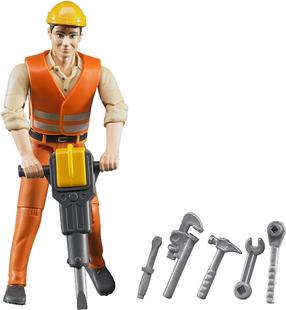 Komplekts Bruder bWorld 60020, 10.7 cm, 7 gab., oranža krās./pelēka krās.