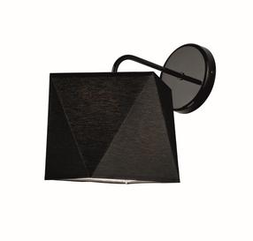 Šviestuvas sieninis Lamkur Carla 33426, E27, 1 x 60 W, juoda sp. / juoda sp.