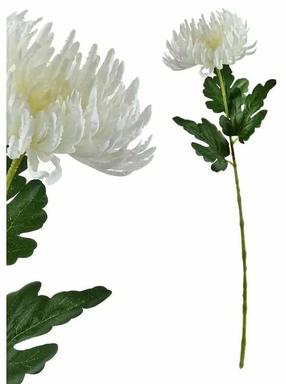 Dirbtinė gėlė, chrizantema Mondex Viridis, balta sp./žalia sp., 72 cm x 17 cm