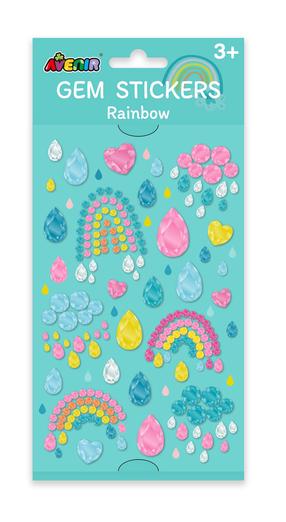 Наклейка Avenir Gem Stickers Rainbow, многоцветный