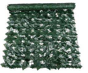 Uždanga su dirbtine žaluma Garden Center, 300 cm, 150 cm, plastikas, žalia sp.