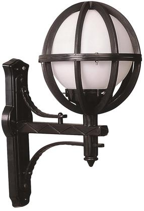 Sieninis lauko šviestuvas Opviq BAP-68080-BSY-M4-OP, 60W, E27, IP65, juoda sp., 35 cm x 50 cm