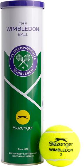 Набор теннисных мячей Slazenger Wimbledon, желтый цв., 4 шт.