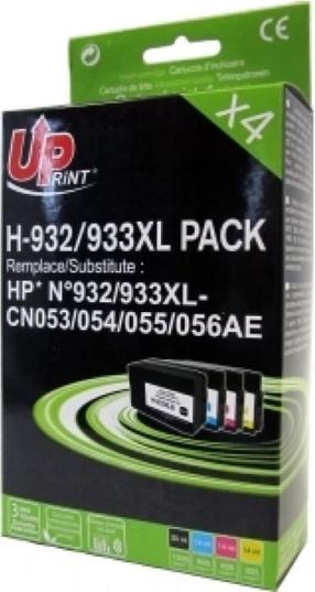 Tintes printera kasetne Uprint HP 932/933XL, zila krās./melna krās./dzeltena krās.