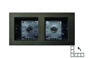 Rāmis Liregus Epsilon PMD-002.E/J, antracīta krās. 2 v.