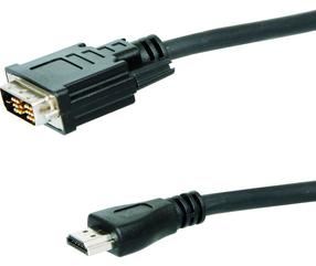 Laidas Logilink HDMI-DVI-D HDMI male, DVI-D male, 5 m, juoda sp.