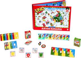 Galda spēļu adventes kalendārs Mattel Games Uno 2026 JNL24, EN