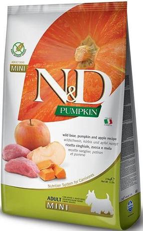 Sausas šunų maistas Farmina N&D Pumpkin Boar & Apple Mini, žvėriena, 2.5 kg
