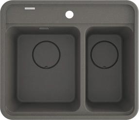 Кухонная мойка Deante Momi, гранит, 60 см x 52 см x 22.9 см, антрацитовый цв.