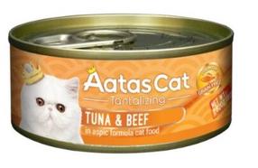 Šlapias kačių maistas Aatas Cat Tantalizing Tuna &Beef, jautiena/tunas, 0.08 kg