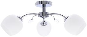 Šviestuvas lubų Candellux Lighting Estar, E27, 3 x 40 W, balta sp. / chromo sp., 13 x 11.5 cm