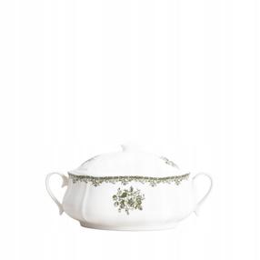 Terīne Homla Lourry 778452, 3000 ml, balta krās./zaļa krās., porcelāna