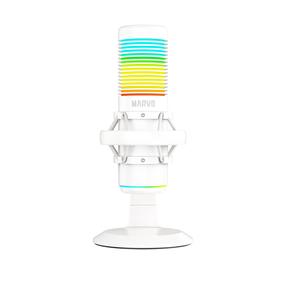 Vadu mikrofons Marvo MIC-07, balta krās.