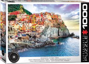 Пазл Eurographics Manarola, Cinque-Terre Mediterranean Oasis, Italy 6000-0786, 67.6 см x 48.9 см, 1000 шт., многоцветный