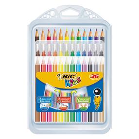 Krāsošanas (gleznošanas) komplekts Bic Kids 36, vienpusējs, 36 gab.