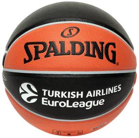Korvpalli pall Spalding Euroleague Excel TF500, 5 suurus, must v./oranž v.