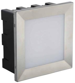 Süvistatav välisvalgusti Su-Ma Mur, 3.5W, LED, IP65, hõbe v., 6.5 cm x 13.5 cm