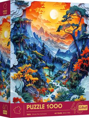 Dėlionė Trefl Paper Art Valley 40045, 68.3 cm x 48 cm, 1000 vnt., įvairių spalvų