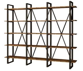 Pastatoma lentyna Kalune Design ML4 - A, juoda sp./pušies sp, 180 cm x 219.6 cm x 34 cm