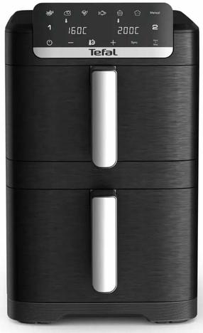 Aerogrils Tefal Easy Fry Crispy Stack EY7528E0, melna krās., 2700 W, 10 l