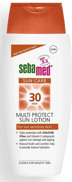Päevituse hoolduslosjoon keha jaoks Sebamed Sun Care Multi Protect SPF30, 150 ml