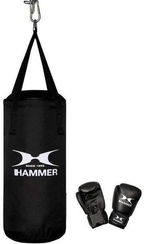 Боксерский мешок Hammer FIT Boxing Set Junior, черный цв.