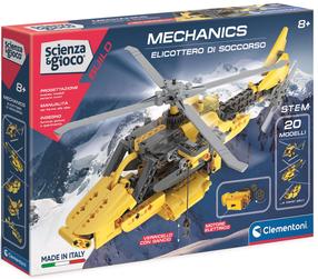 Konstruktorius Clementoni Mechanics Gelbėjimo sraigtasparnis 50687, 200 vnt.
