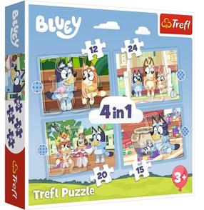 Puzle Trefl 4in1 Bluey & The World, 71 gab., daudzkrāsaina