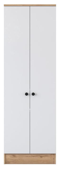Spinta Kalune Design P6 M13 2241, ruda sp./balta sp., 37.5 cm x 59.8 cm x 182.8 cm