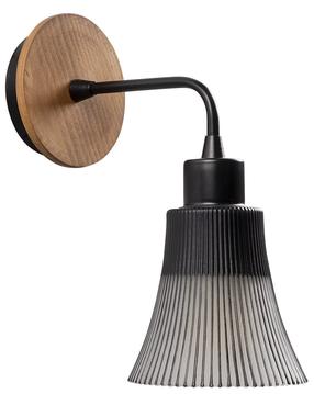 Šviestuvas sieninis Sheen Lighting Foca N-129 525NOR3101, E27, 1 x 40 W, juoda sp. / juoda sp.