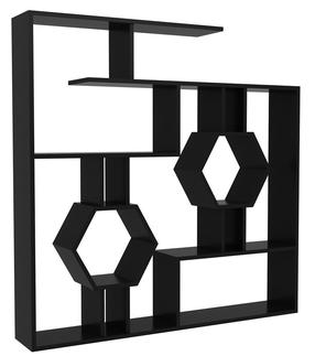 Grīdas plaukts Kalune Design Tamara 875ZNA3640, melna krās., 134 cm x 22 cm x 134 cm