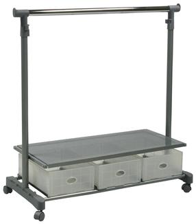 Riidestange Home4you Ford, 93.5 cm, hõbe v./kroom v.