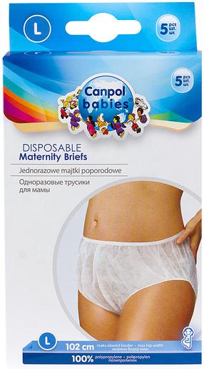 Трусики для беременных Canpol Babies Disposable Maternity Briefs, белый цв., L, 5 шт.