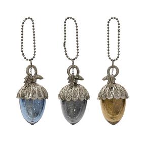 Eglutės žaisliukas Decoris Antique Acorn, įvairių spalvų/(spalva/dizainas parenkami atsitiktine tvarka), stiklas/metalas