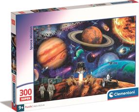 Puzle Clementoni Super Space Mission 21724, 33.5 cm x 33.5 cm, 300 gab., daudzkrāsaina