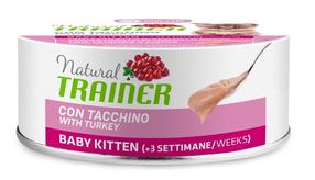 Kassi märgtoit Natural Trainer Baby Kitten Turkey, kalkun, 0.080 kg