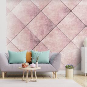 Fototapete Artgeist Perfect Cuts - Uniform Geometric Pattern In Tiled Pattern With Pattern, 140 cm x 200 cm