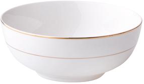 Bļoda Ambition Aura Gold, zelta krās./balta krās., 16 cm, 0.85 l