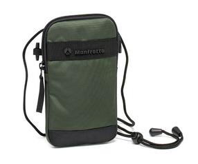 Telefono dėklas Manfrotto Street Crossbody Pouch, juoda sp./žalia sp., Universali
