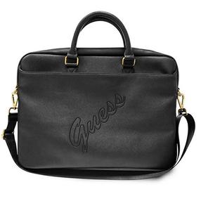 Сумка для ноутбука Guess Saffiano Script, черный цв., 15″