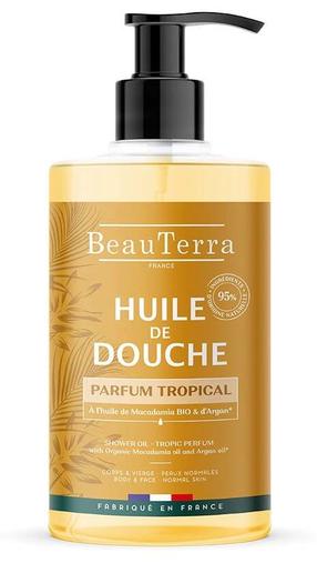 Kūno prausimosi aliejus Beauterra Tropical, 750 ml