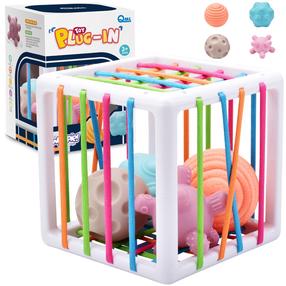 Развивающий кубик Woopie Plug In, многоцветный