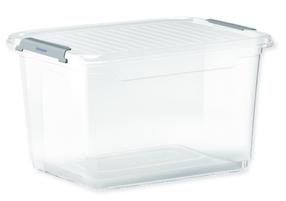 Uzglabāšanas kaste ar vāku Keeeper Leonie, 16.6 l, caurspīdīga krās., 37.5 x 28.5 x 23.5 cm